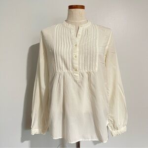 Anthropologie Birds of Paradis by Trovata White button shirt Small preowned